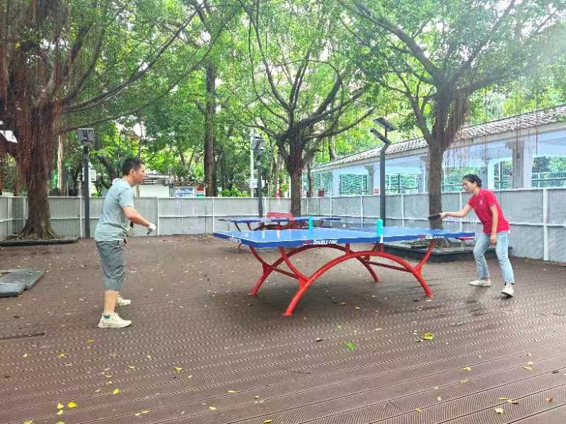 福海街道新田社区打造乒乓球微公园